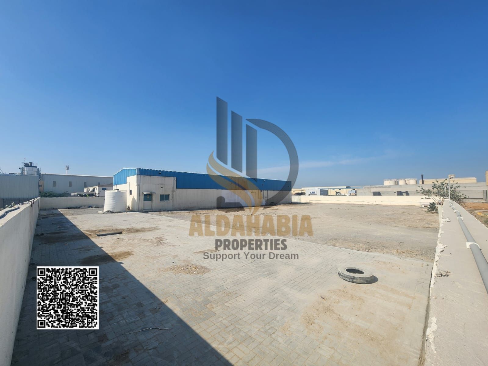 For Rent Open Yard 30000 sqft with Offices & Warehouse in Umm Al Quwain