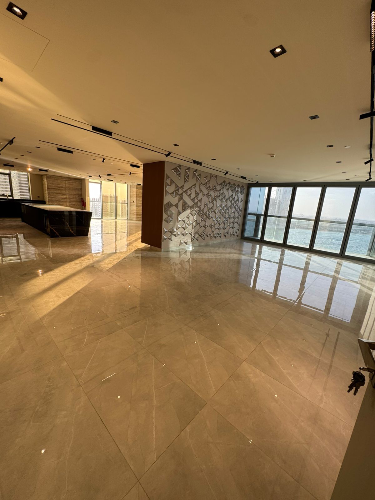The epitome of luxury in Al Mamzar | Exclusive penthouse with a direct lake view, first occupant