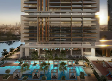 Exclusive Royal Suite 1BR with Private Pool & Open Sports Field View | One by Binghatti | Main Road Address in Business Bay, Dubai