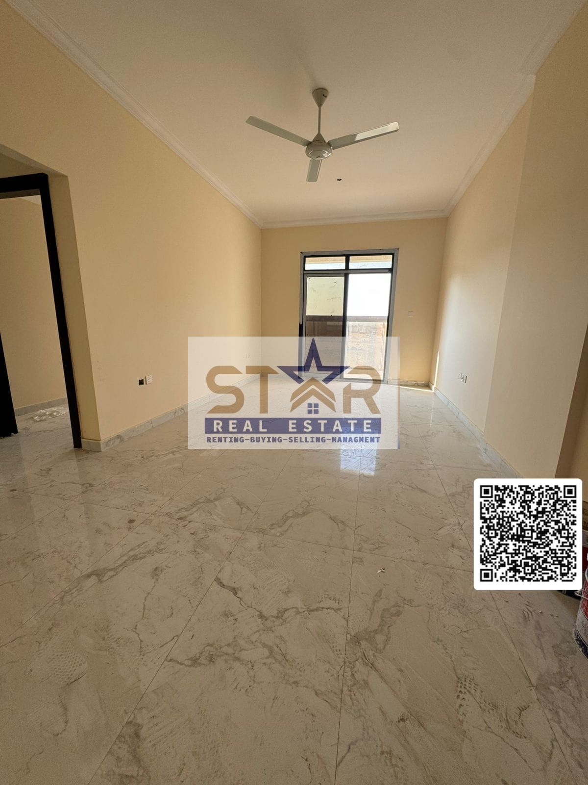 Ajman Al Jurf 3 For Annual Rent in Ajman (First Occupant) Two bedrooms, living room, three bathrooms, and balcony Two master bedrooms with e