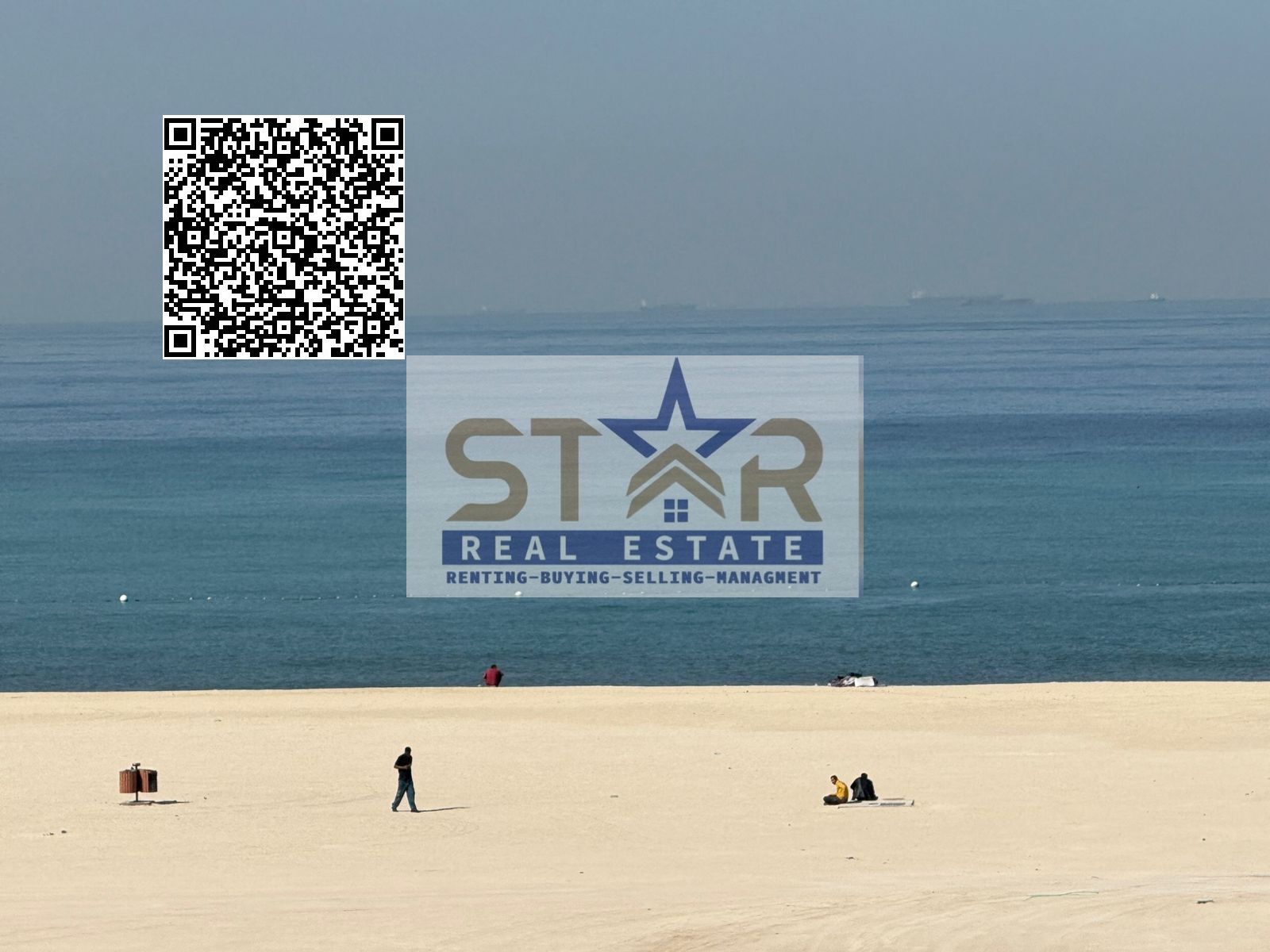 First row on the Corniche, a large area suitable for families and lovers of sea views
