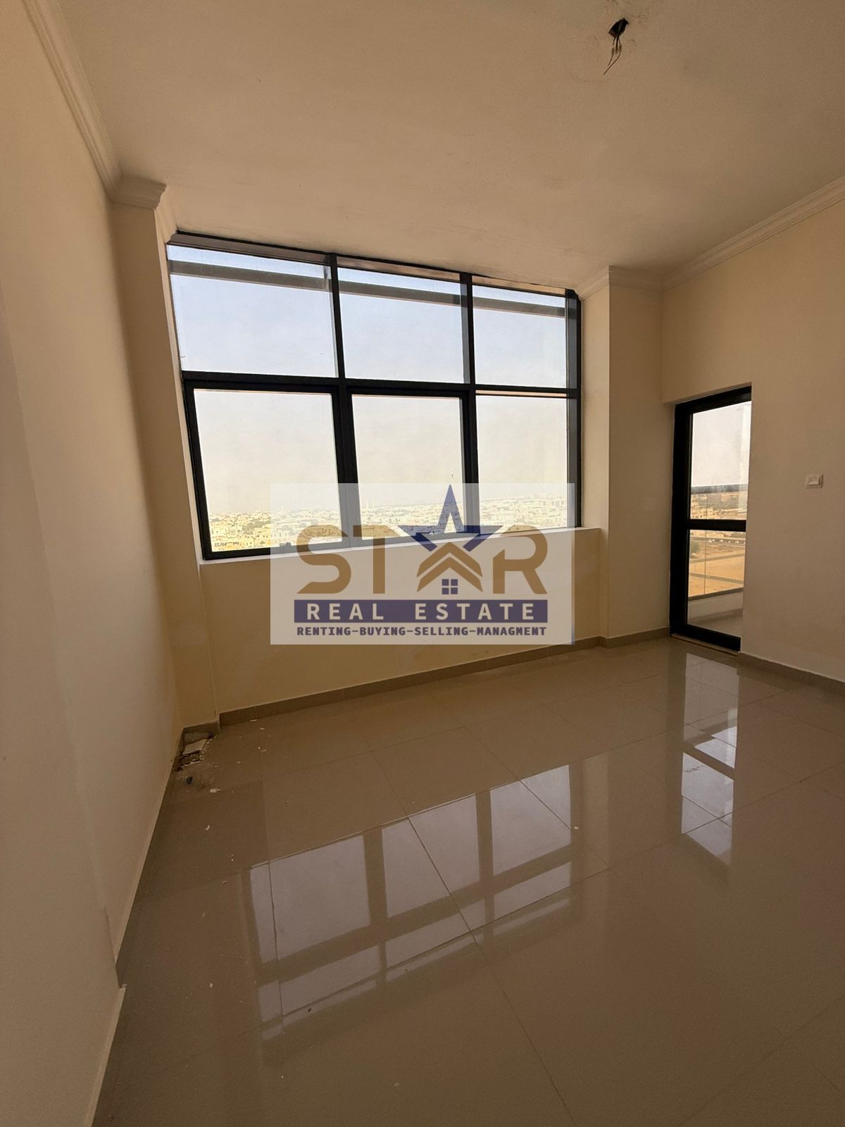 Two bedrooms and a living room for annual rent in Ajman, Al Jurf 2 area, near the court