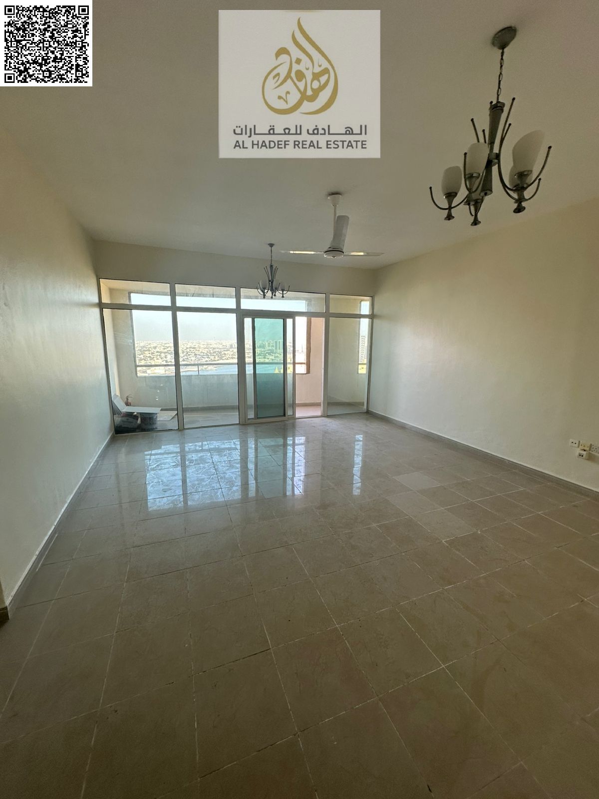 Sea view apartment at the lowest prices | Two bedrooms and a separate living room, very spacious, 3 bathrooms with 2 balconies overlooking Ajman Creek