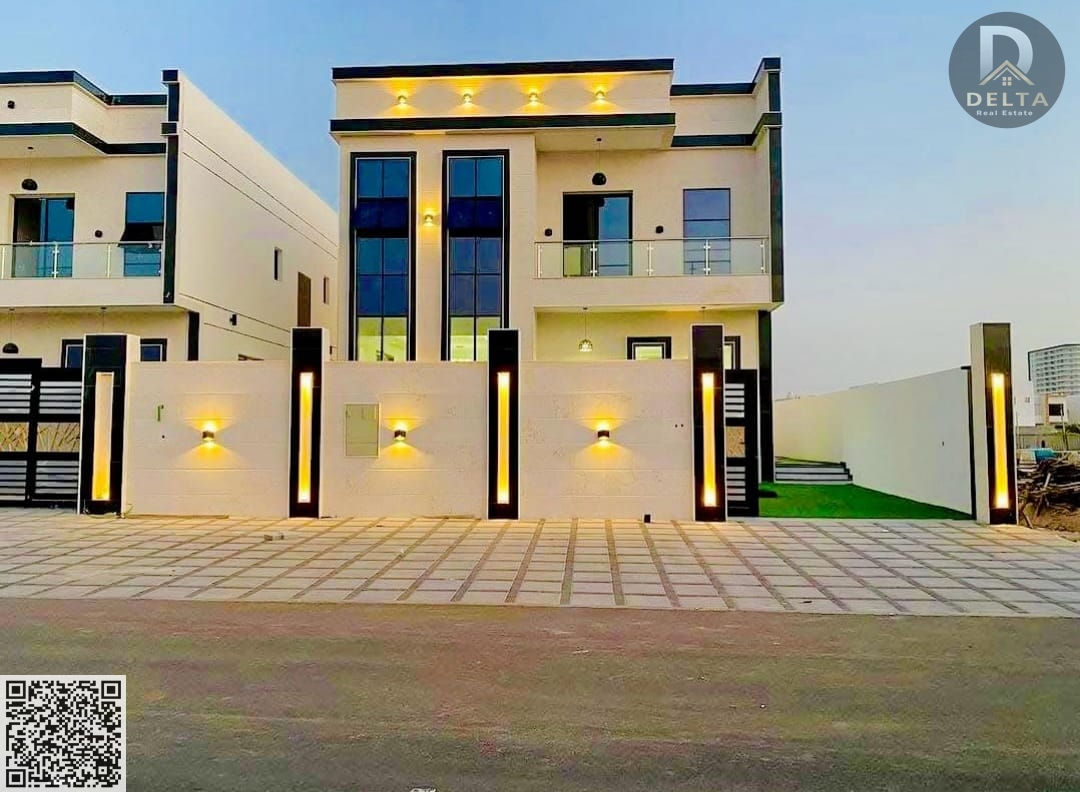 Luxury villa for sale, ready to move in – Al Helio 2 area, Ajman. Modern design | The villa consists of rooms | Strategic location with a setback | Pr