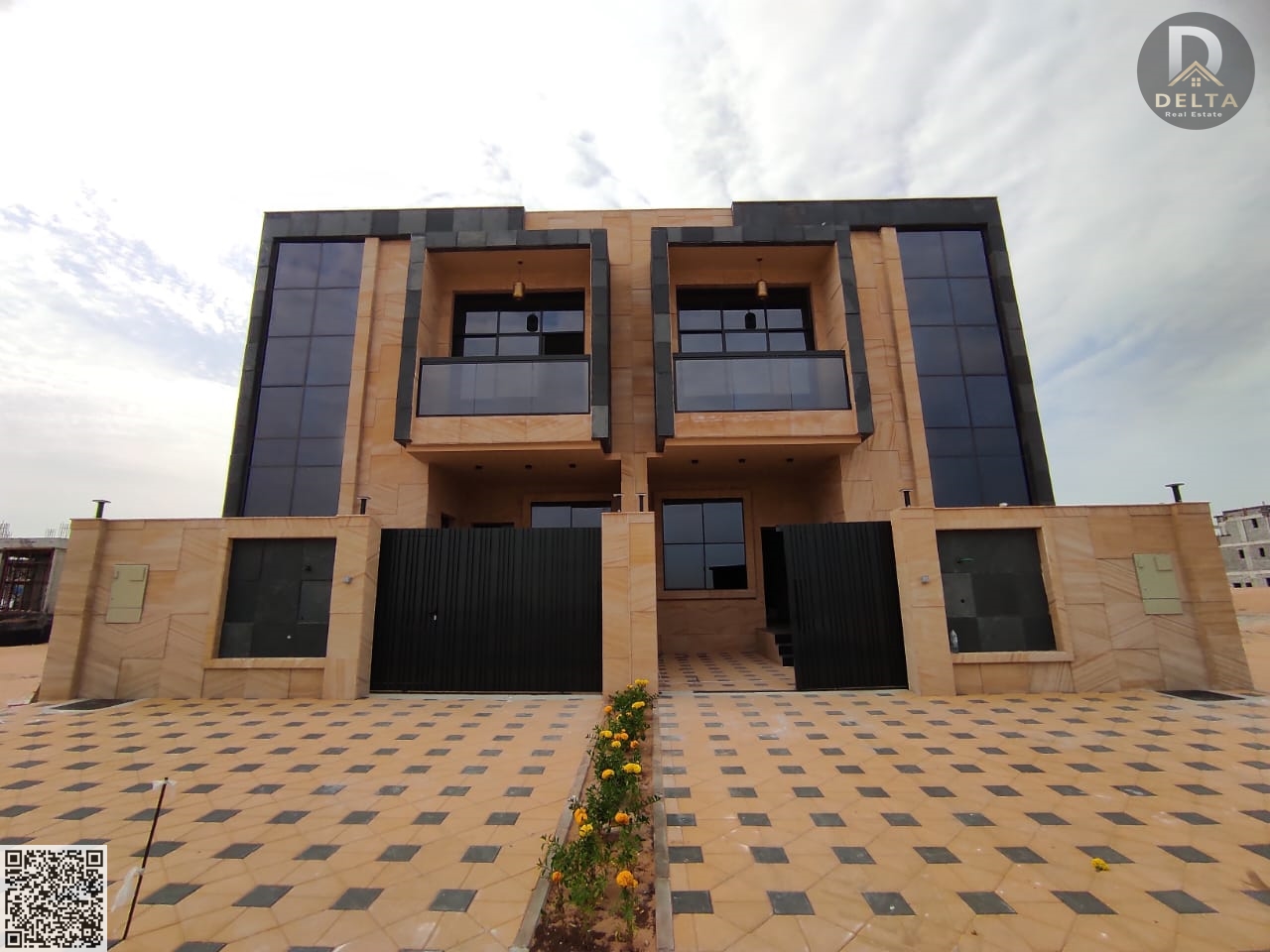 For sale: Townhouse villa with a stone facade design. The price includes registration fees and freehold ownership for all nationalities. Located on an