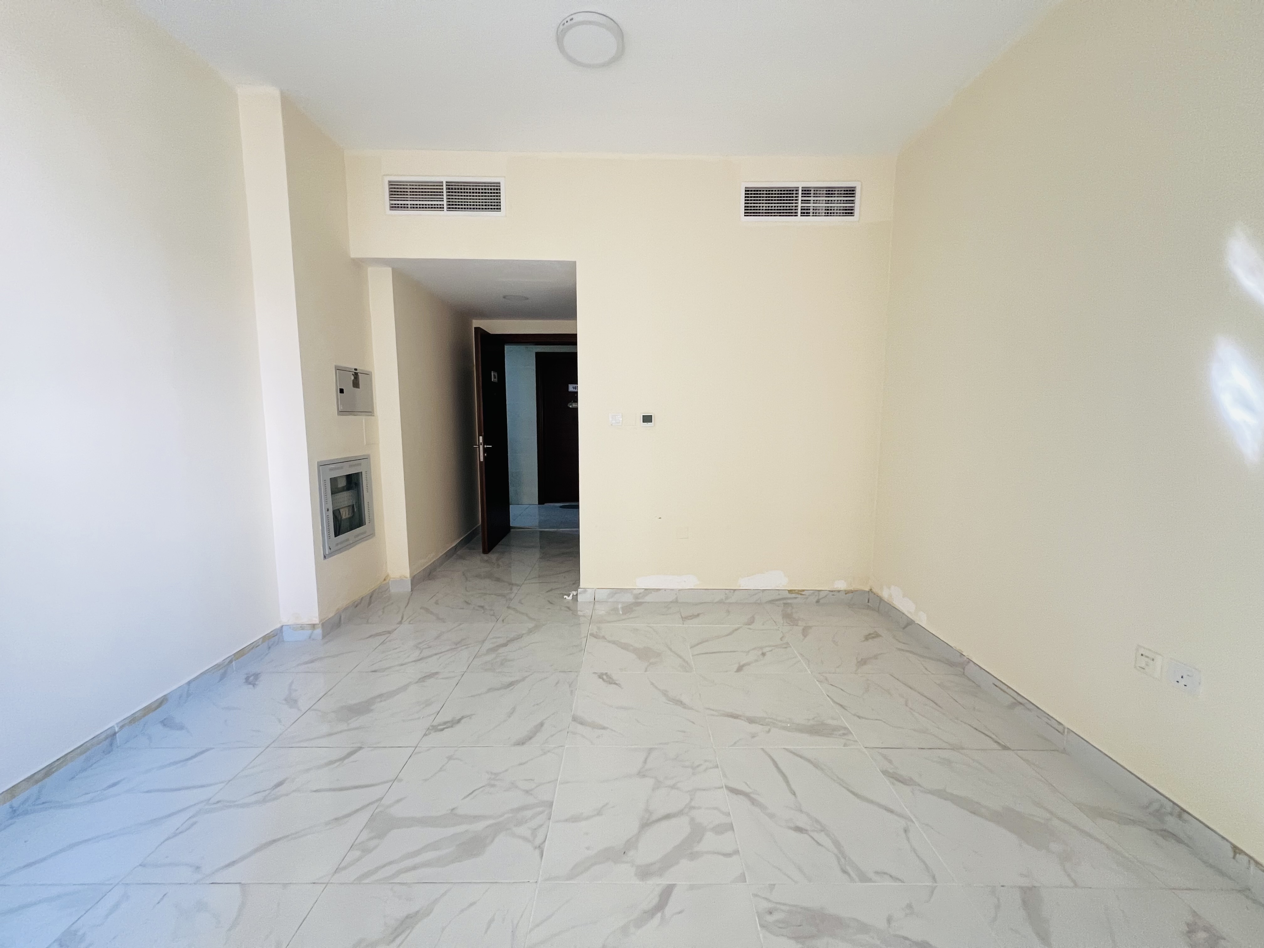 Studio for rent in school area with separate kitchen and central ac price 28k