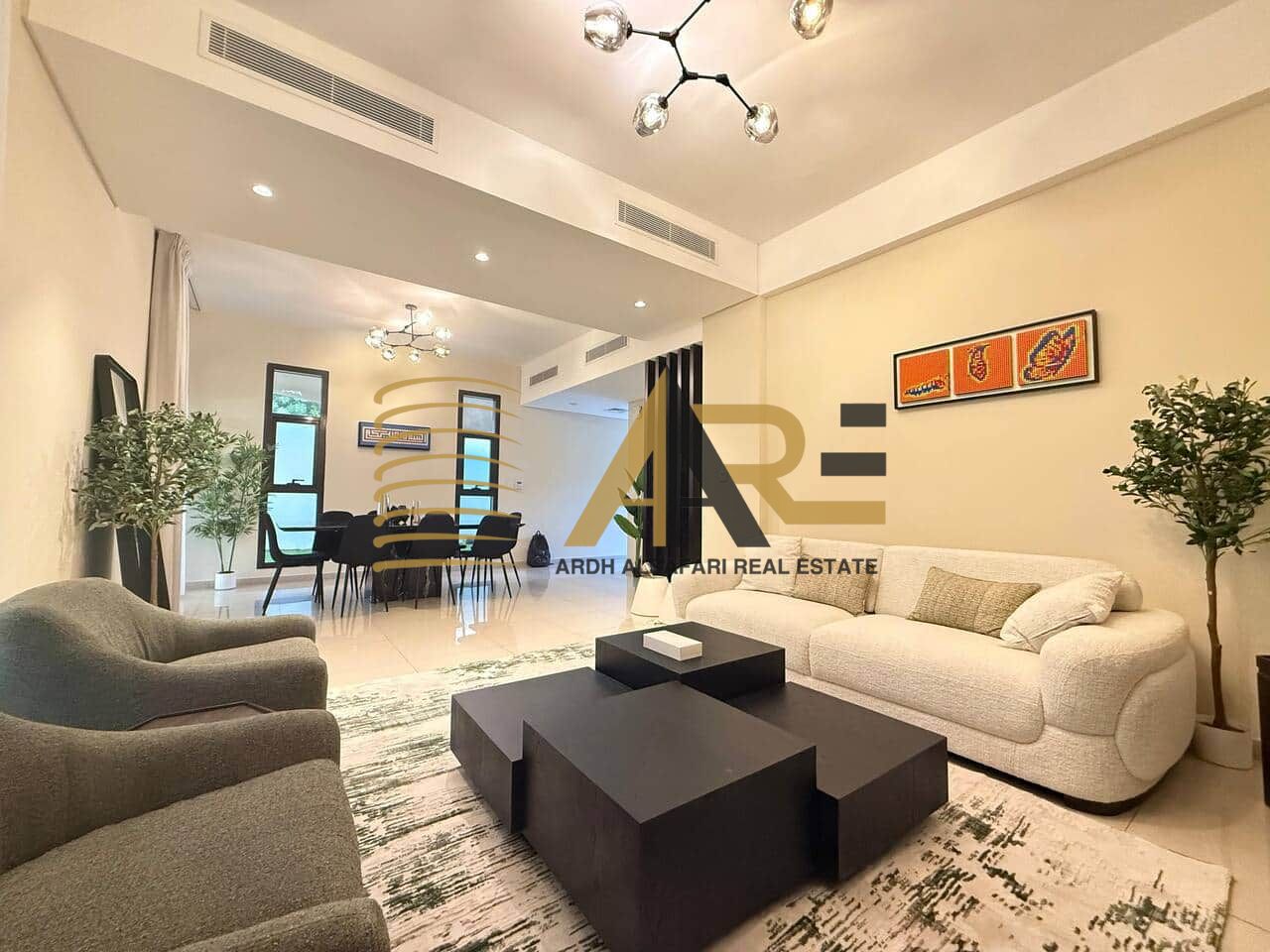 Corner unit Fully Furnished luxurious 3BR Townhouse villa in Nasmaa Residence Sharjah