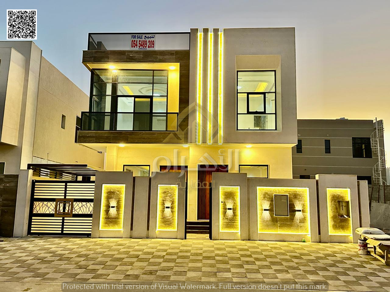 A unique opportunity to own a villa, including registration and ownership fees, modern with an elegant design and a strategic location on a main stree