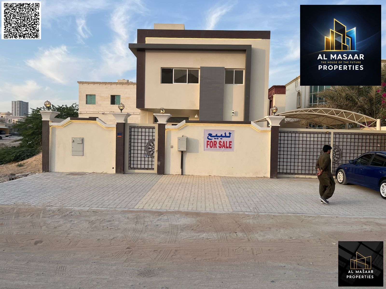 Villa in Al Rawda 2, Ajman, 5000 sq ft, 5 master bedrooms, majlis and living room, includes electricity, water and air conditioning - freehold for all