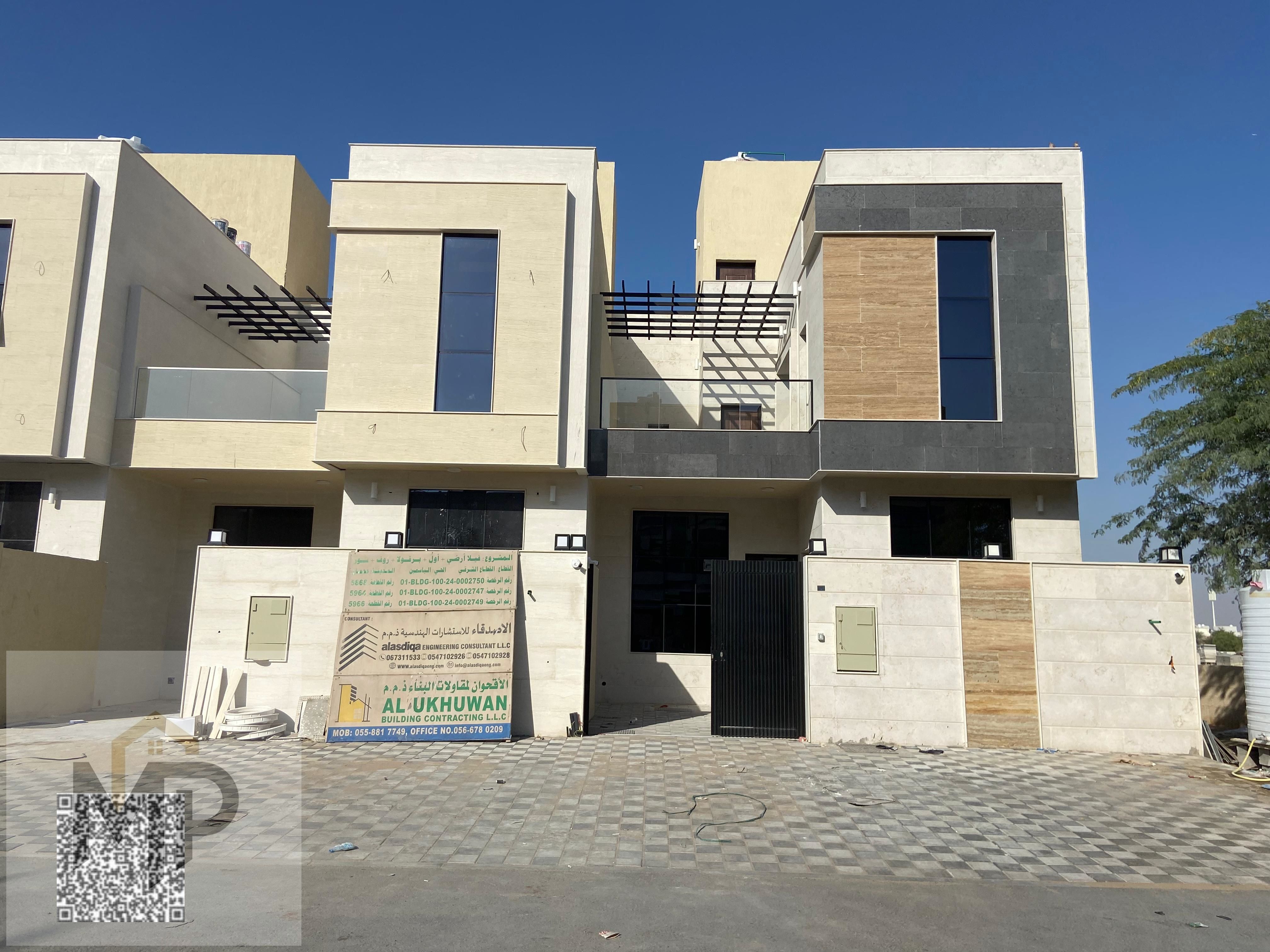 Luxury villa for sale in Al Yasmin for the same price as your rent with a small down payment. 4 bedrooms, terrace, and roof. Registration fees include