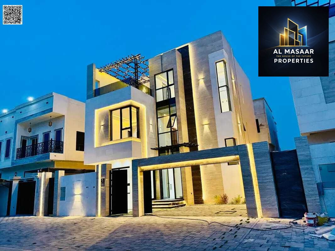 Dream villa in Al-Hilu with a luxurious design, including electricity, air conditioning, and water.