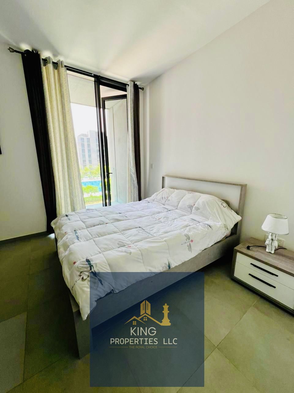 Brand new furnished studio with balcony Pool view for rent Aljada Tiraz Sharjah