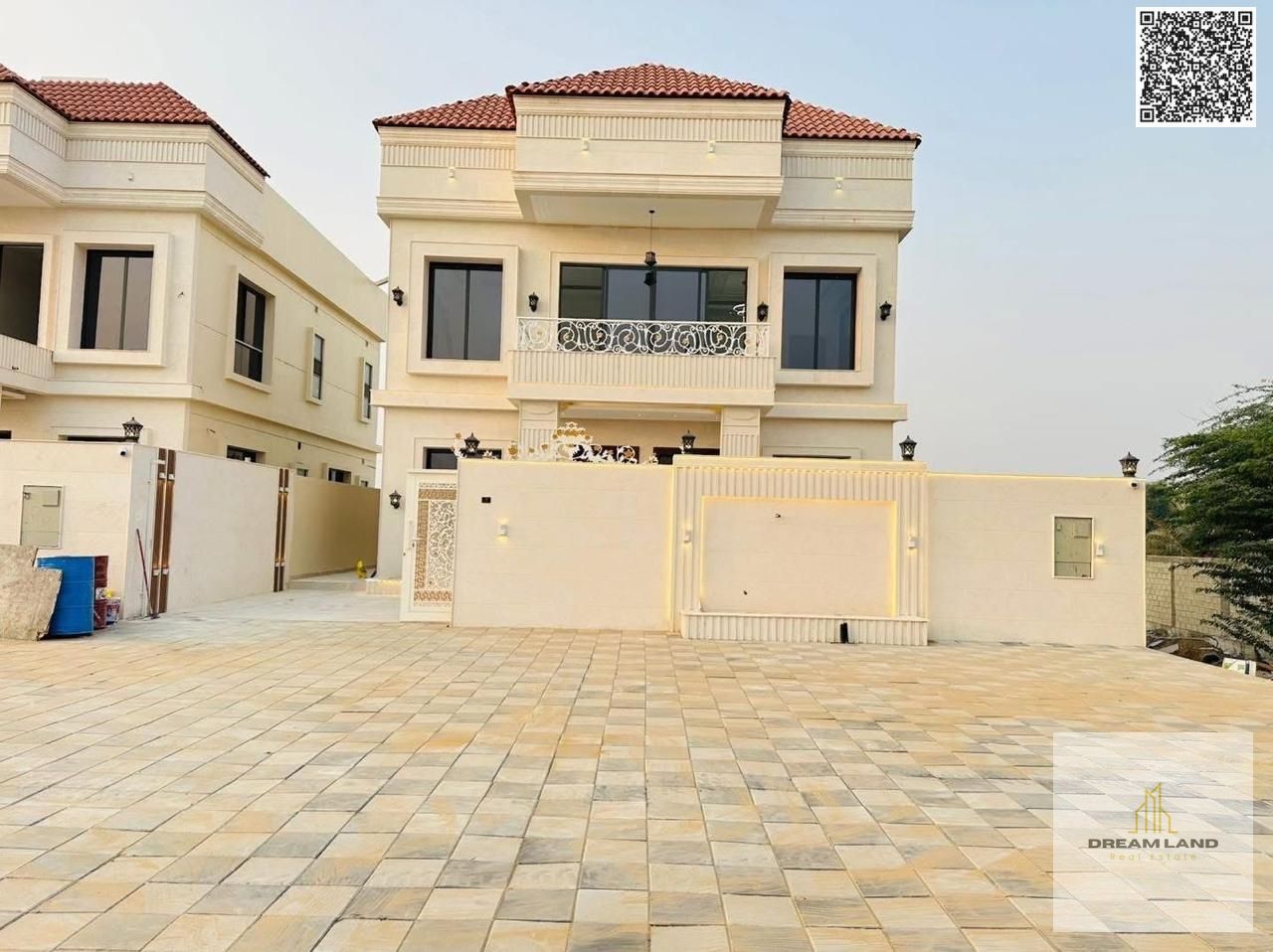 For sale: A villa with a modern classic design in Al Helio 2 area, prime location opposite the mosque and services, near Sheikh Mohammed Bin Zayed Roa