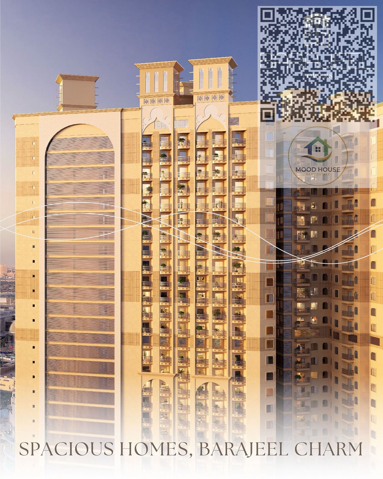 2 Bedroom Apartment for Sale in Barajeel Tower Ajman | Spacious 1,579 sq. ft | Full Amenities Inside the Tower | 5% Down Payment & 1% Monthly Installme