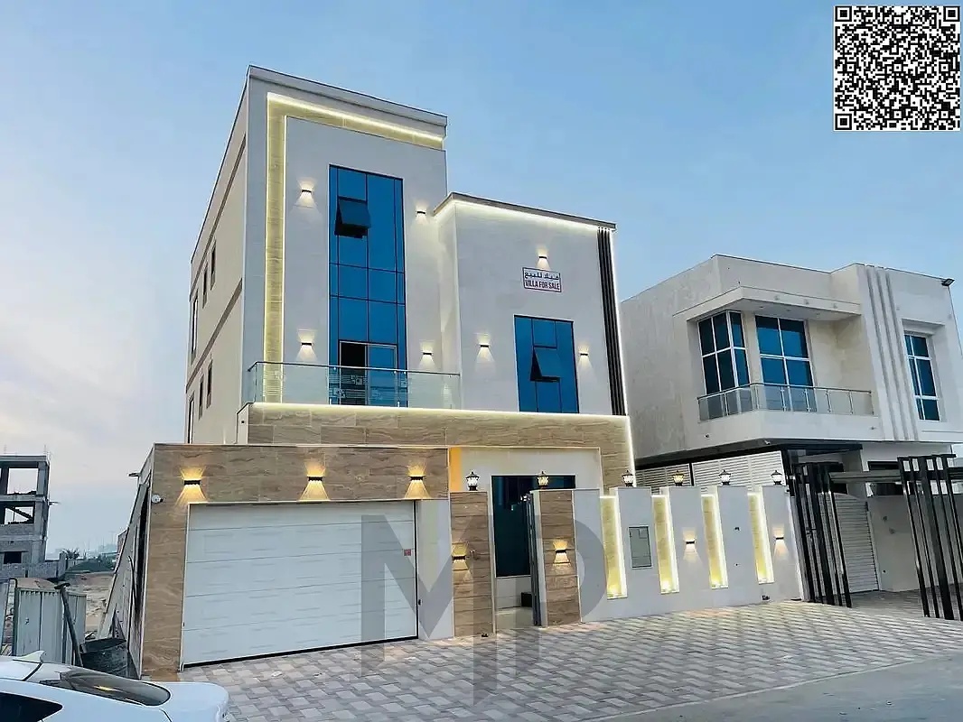 “A golden opportunity to own your dream villa in Al Bahia - Ajman: 7 main rooms, modern design, and a roof terrace that gives you unparalleled luxury!