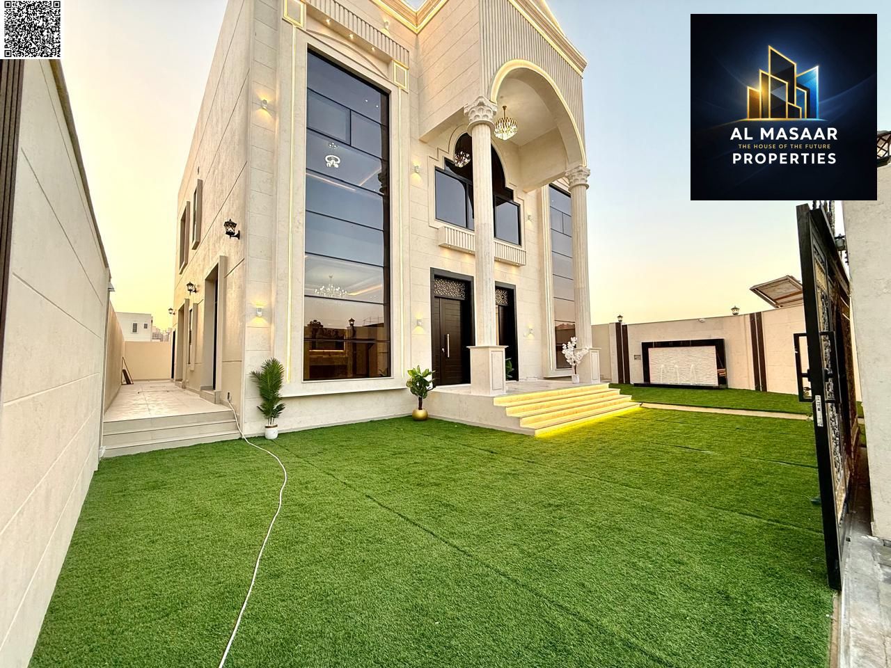Villa for sale directly from the owner, price includes registration and ownership fees. Corner location on two streets, stone facade, near Mohammed Bi