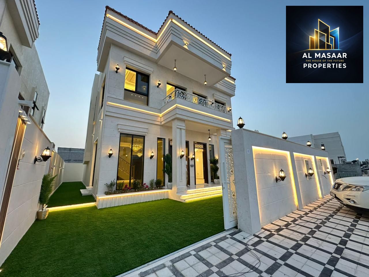 Villa for sale in a prime location opposite services and Sheikh Mohammed Bin Zayed Road.