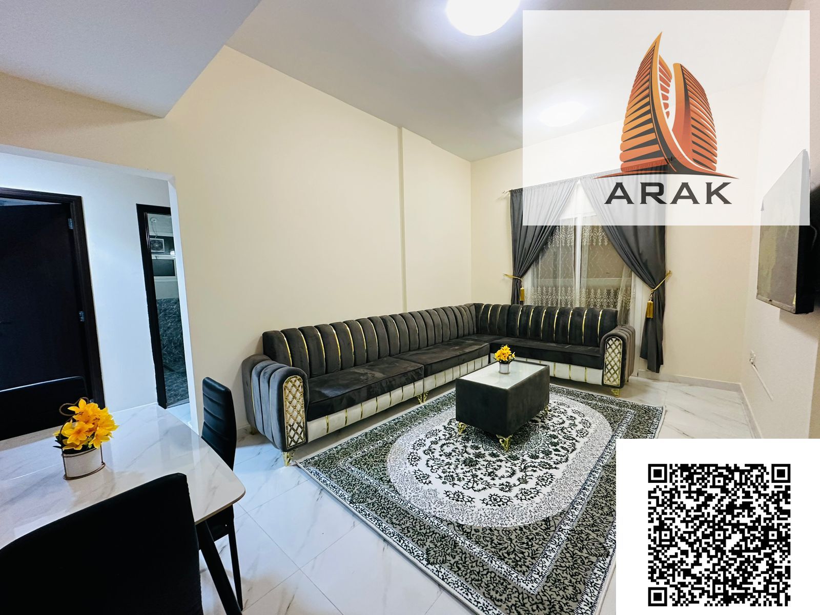 Two Bedroom Apartment for Monthly Rent Location: Ajman Corniche