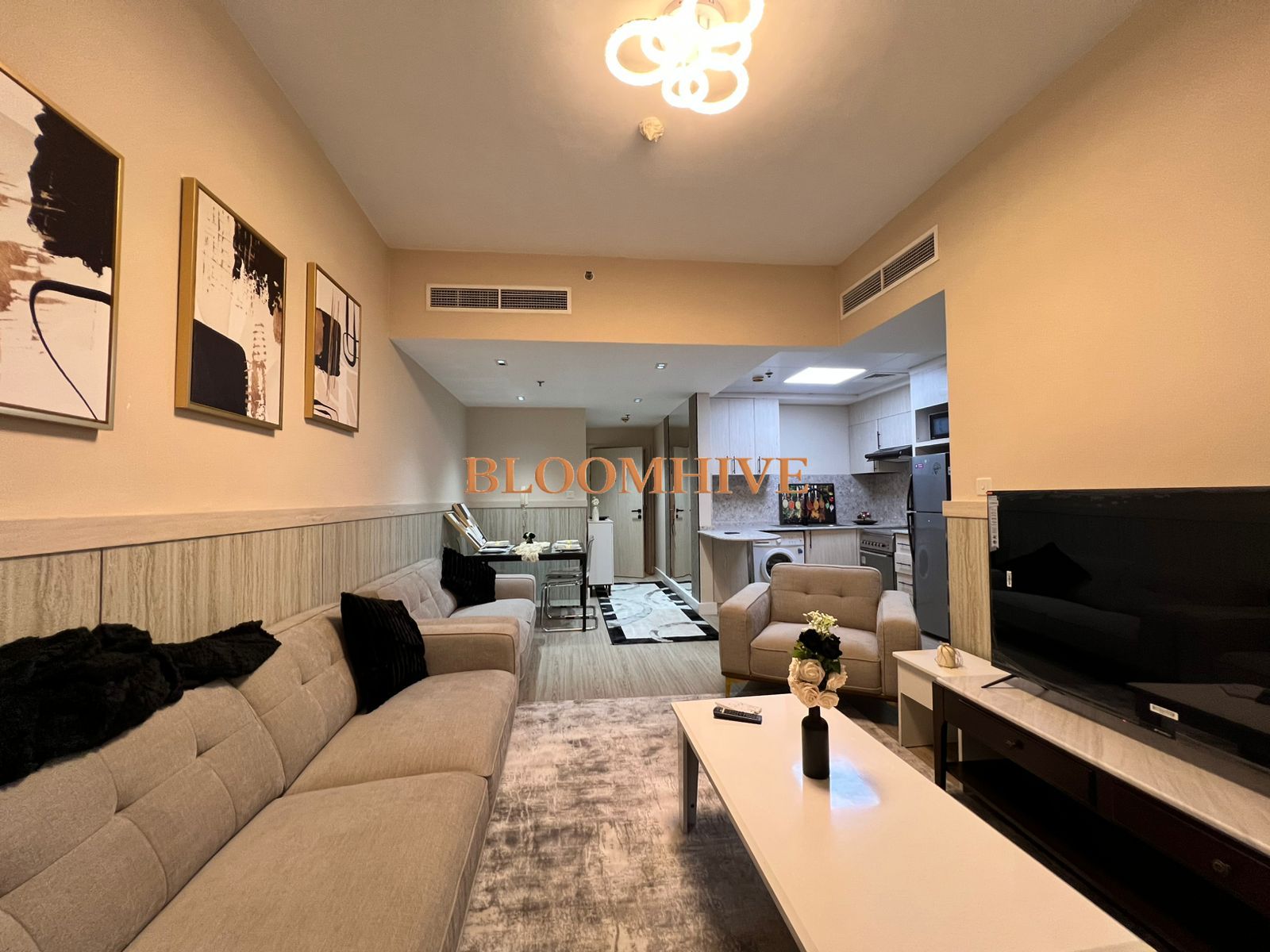 12 cheques: Newly Up Graded 1BHK Luxury Furniture Like a 5 Star Hotel