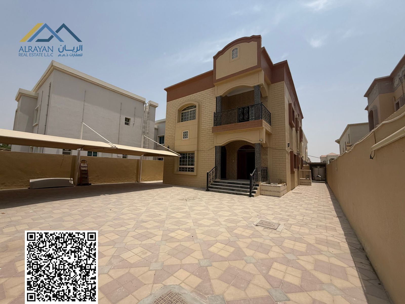 A spacious villa in excellent condition is available for rent in the prestigious Al Rawda 2 area. The villa offers comfortable living with a stunning