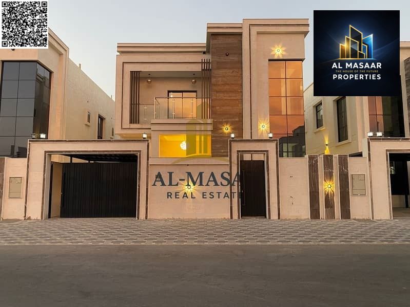 A unique opportunity at an attractive price and without annual fees. Own a villa for sale in Ajman. First resident, freehold, super deluxe finishing,