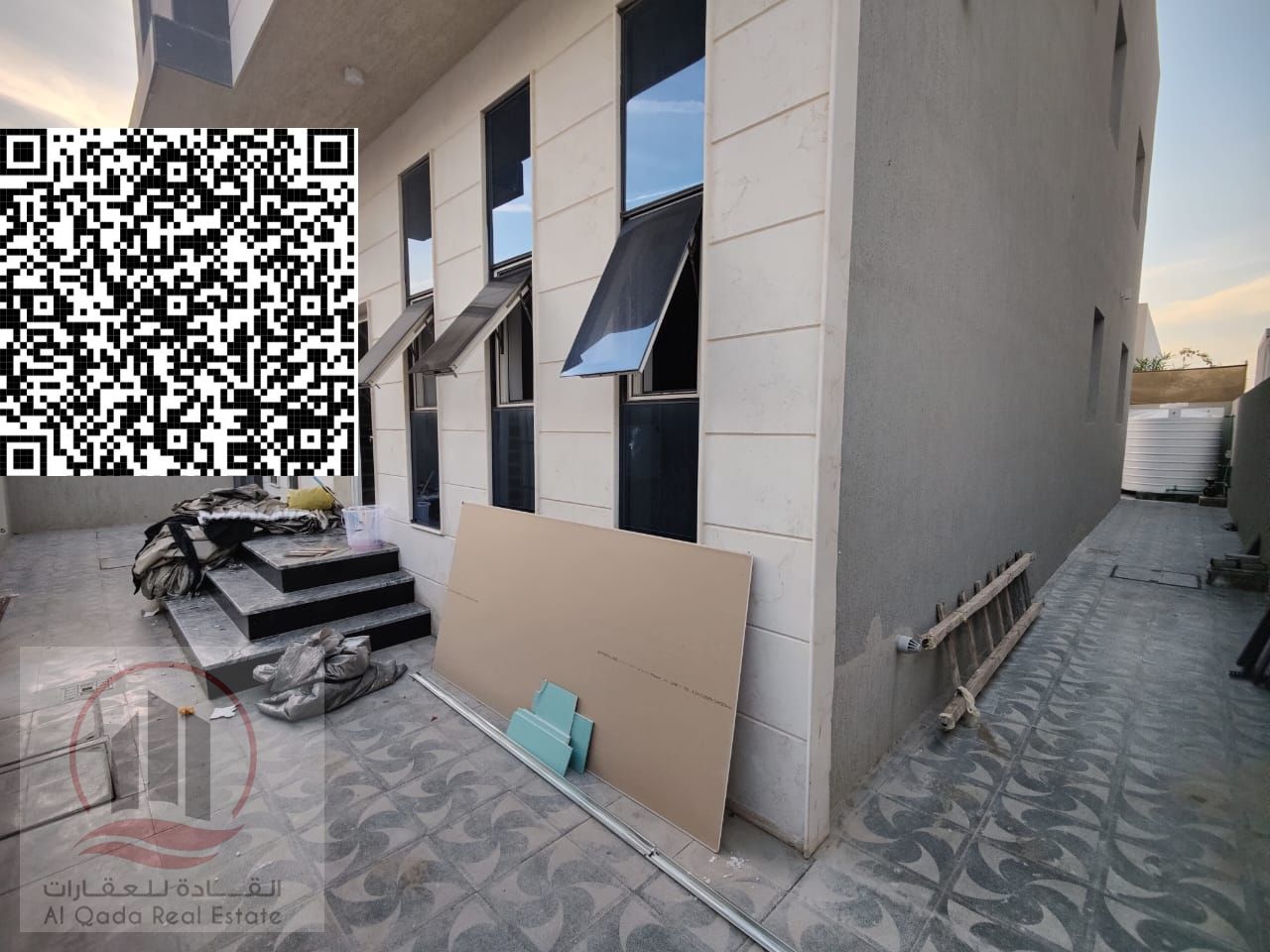 Luxury 6-bedroom villa for sale in Al Zahia area, including electricity, water, and air conditioning.