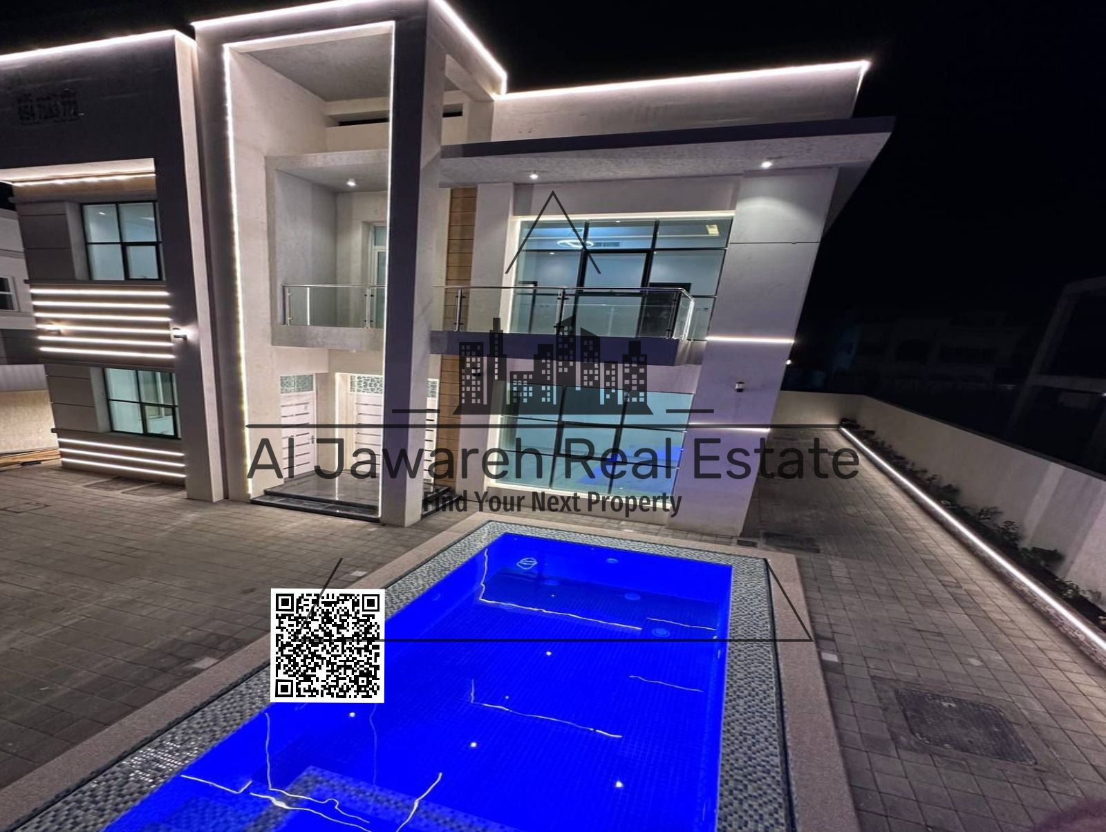 Villa for sale, 4 rooms, two floors with swimming pool, Al Yasmin, Ajman
