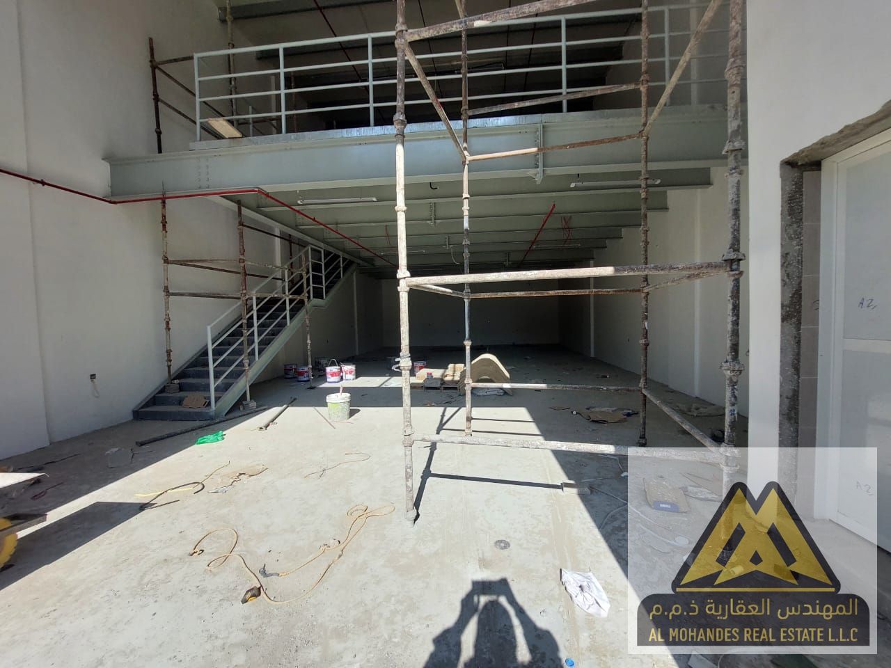 For Rent | New Warehouses – First Occupancy in Al Jurf 2 | 2,300 sq. ft. | Mezzanine | 15 kW Electricity