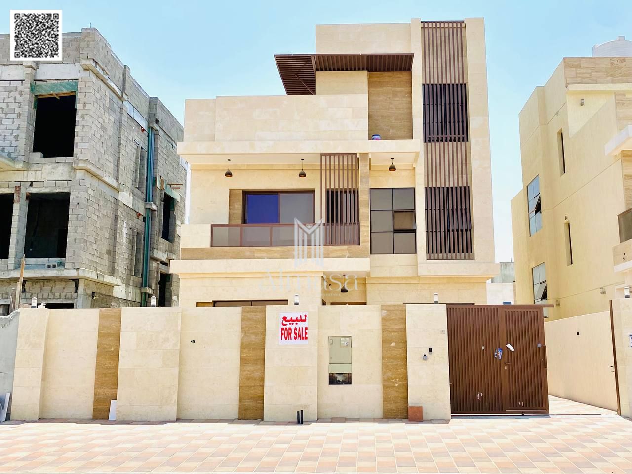 For Sale: Luxury 5-Master-Bedroom Villa with Spacious Yard and Fountain – Al Bahya, Ajman