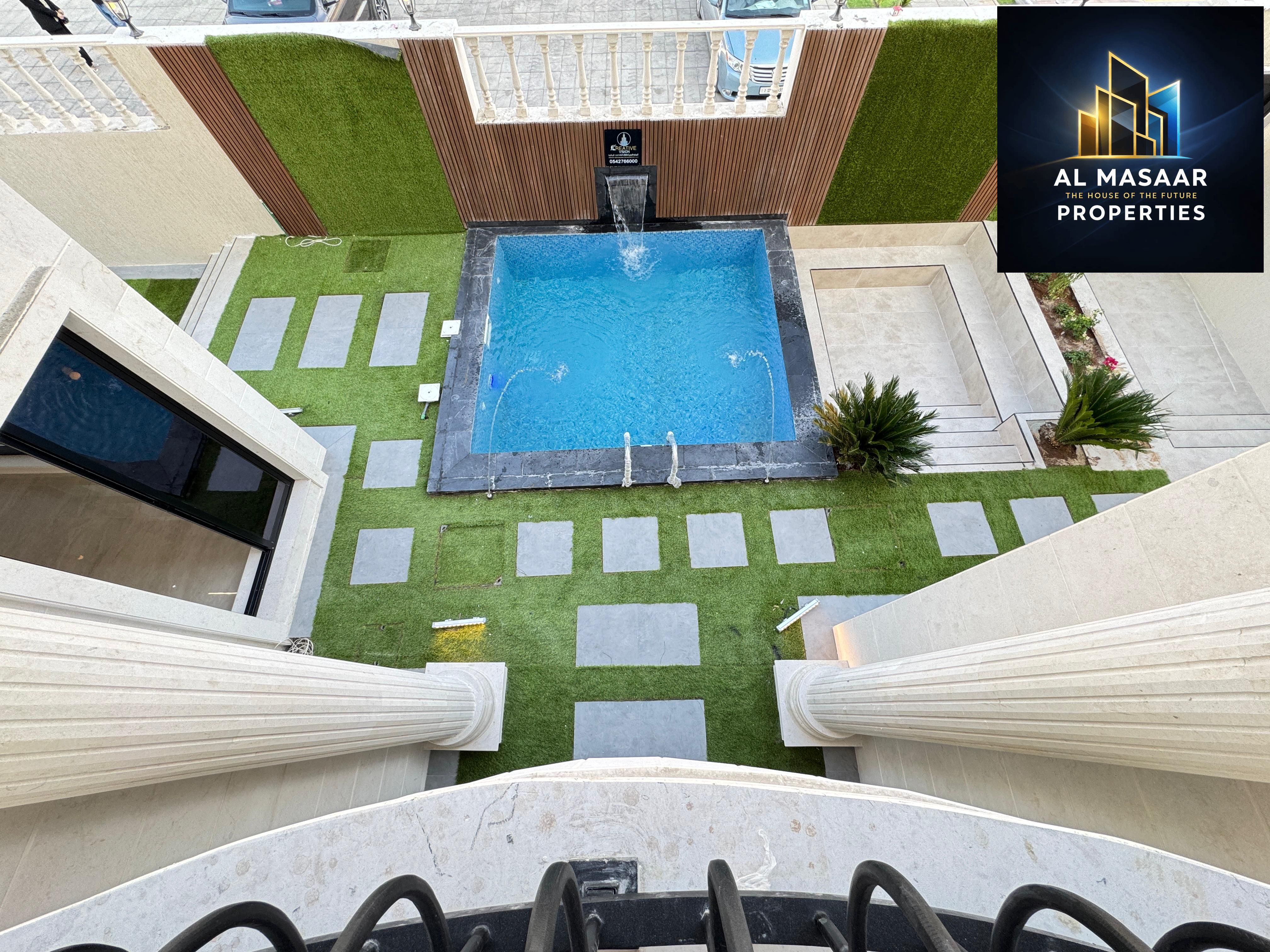 For sale, a luxuriously finished villa close to Sheikh Mohammed bin Zayed Road - freehold for all nationalities for life - with the possibility of eas