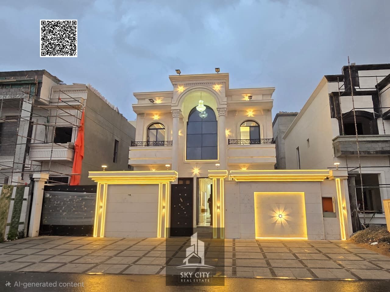 For Sale: Luxurious Modern Villa with High-End Finishes, Next to the Mosque, Registration and Ownership Fees Included