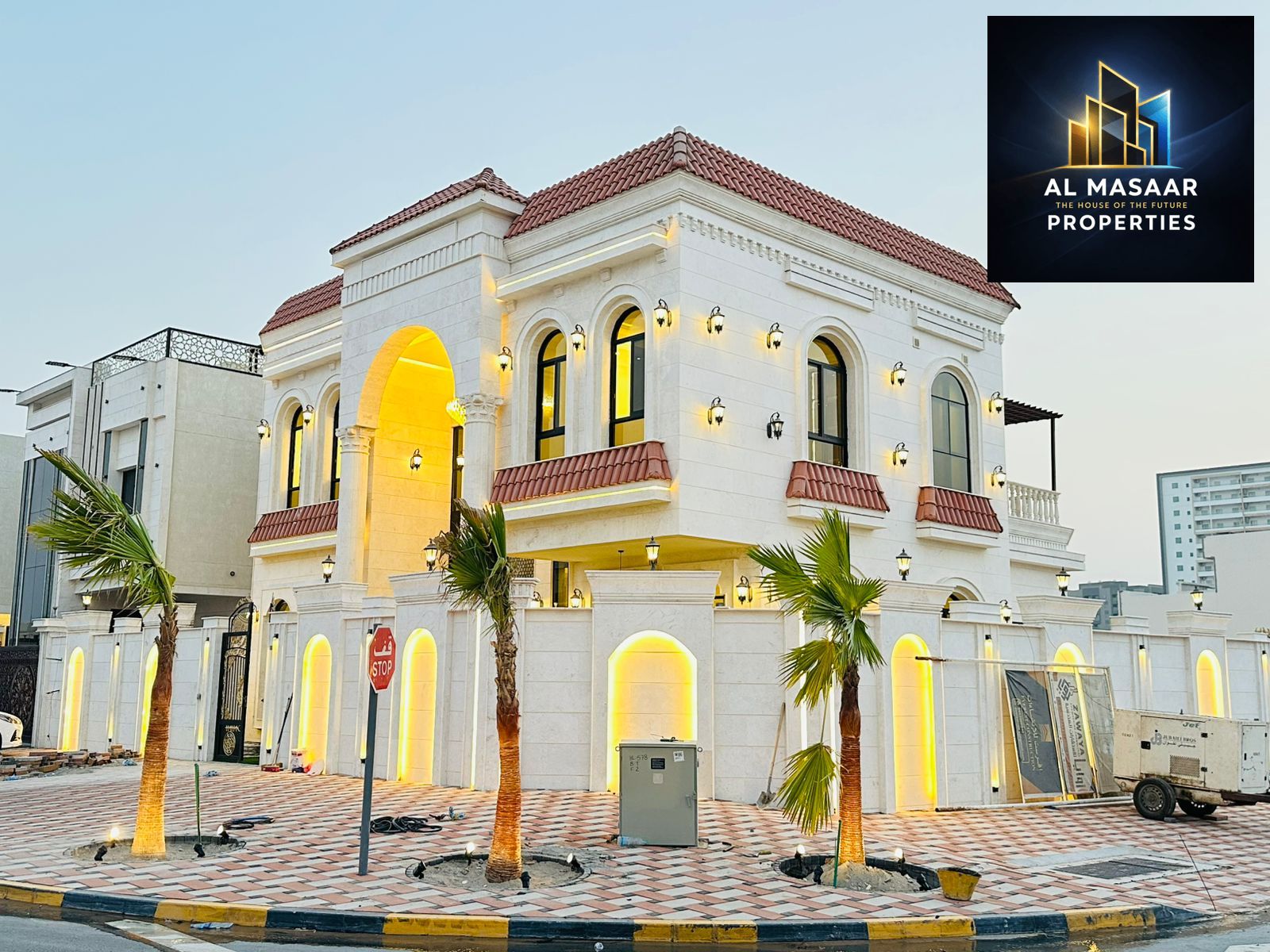 For sale, a luxuriously finished villa close to Sheikh Mohammed bin Zayed Road - freehold for all nationalities for life - with the possibility of eas