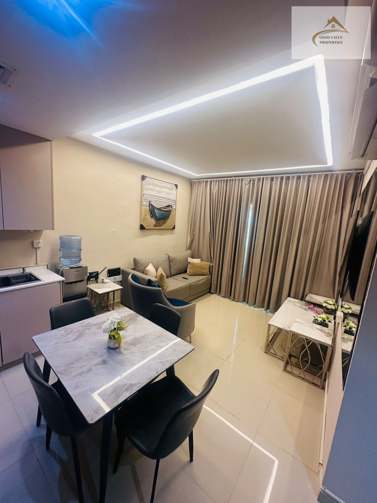 FURNISHED LUXXURY 3BHK JUST 65K ALL NEW KITCHEN APPLIANCES BALCONY WARDROBES READY TO MOVE NEAR DUBAI NEAR FAMILY PARK