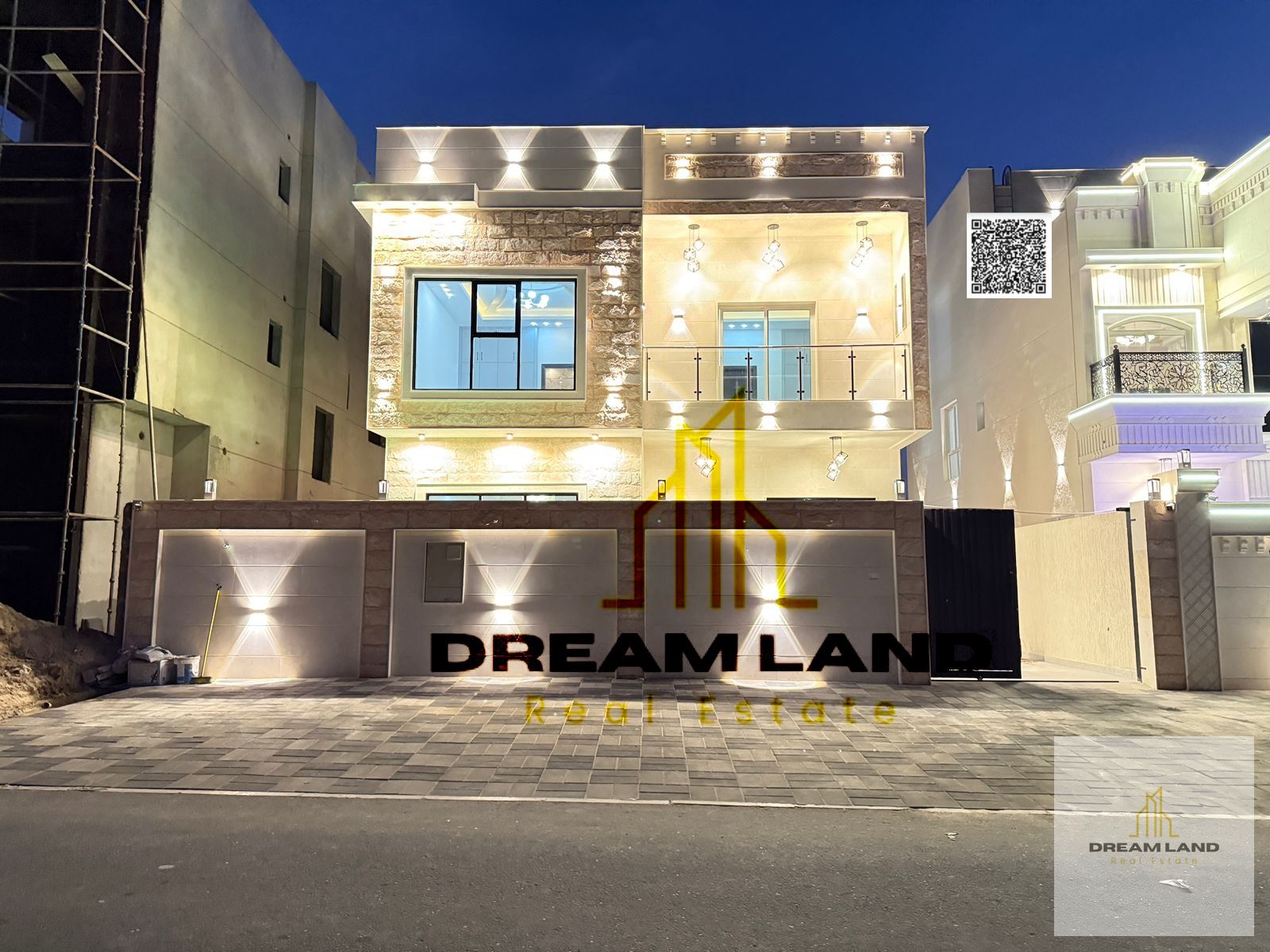 Including registration fees, Huge villa consists of 6 master bedrooms with built in wardrobes , 3 reception halls and rooftop, now for sale