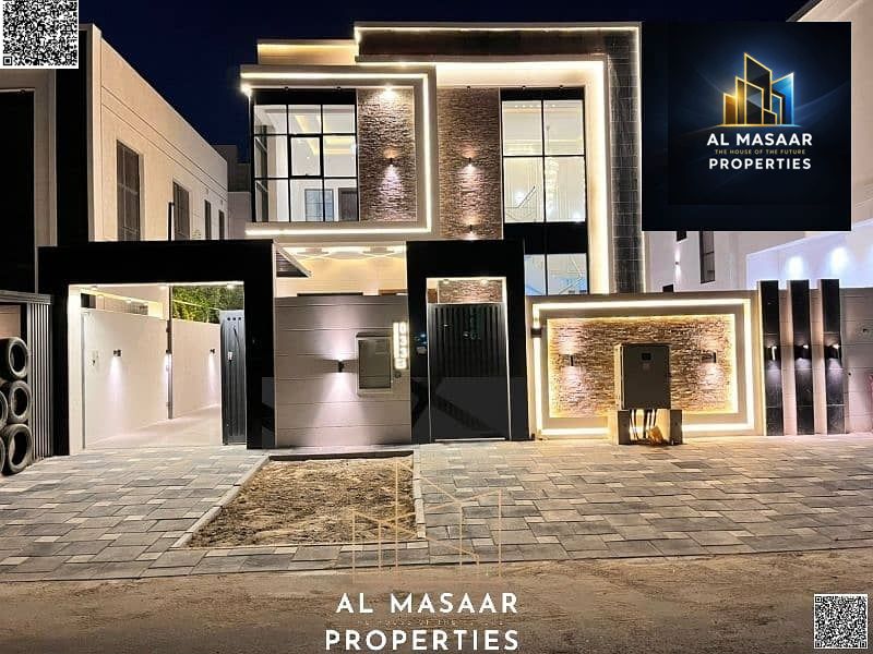 A unique opportunity at an attractive price and without annual fees. Own a villa for sale in Ajman. First resident, freehold, super deluxe finishing,