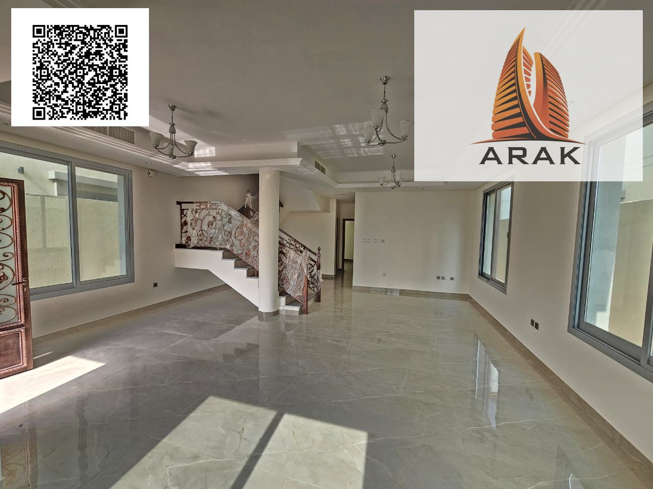 A spacious villa is now available for annual rent in Al Helio, Ajman, featuring a prime location near a mosque and a park, providing a quiet and fami
