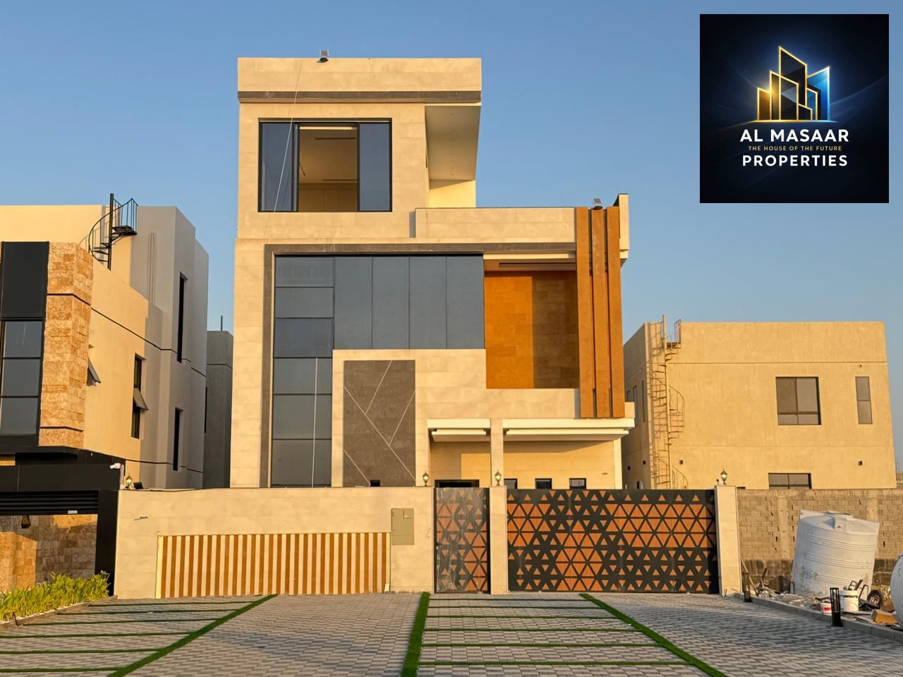 For sale, a luxuriously finished villa close to Sheikh Mohammed bin Zayed Road - freehold for all nationalities for life - with the possibility of eas