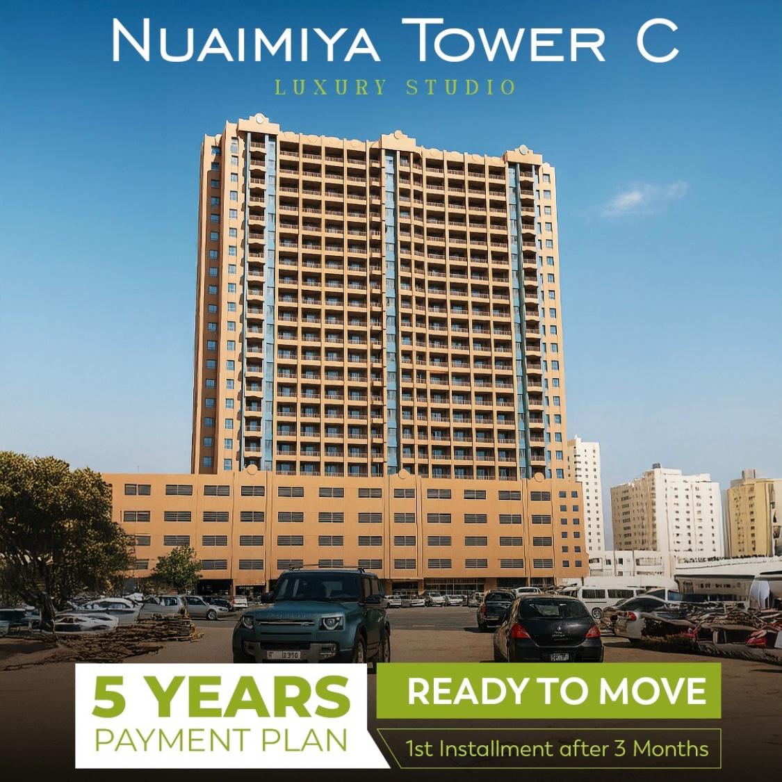 A prime investment opportunity – Studio apartment for sale in Ajman This studio apartment is for sale in Al Nuaimiya Tower C, boasting excellent spec