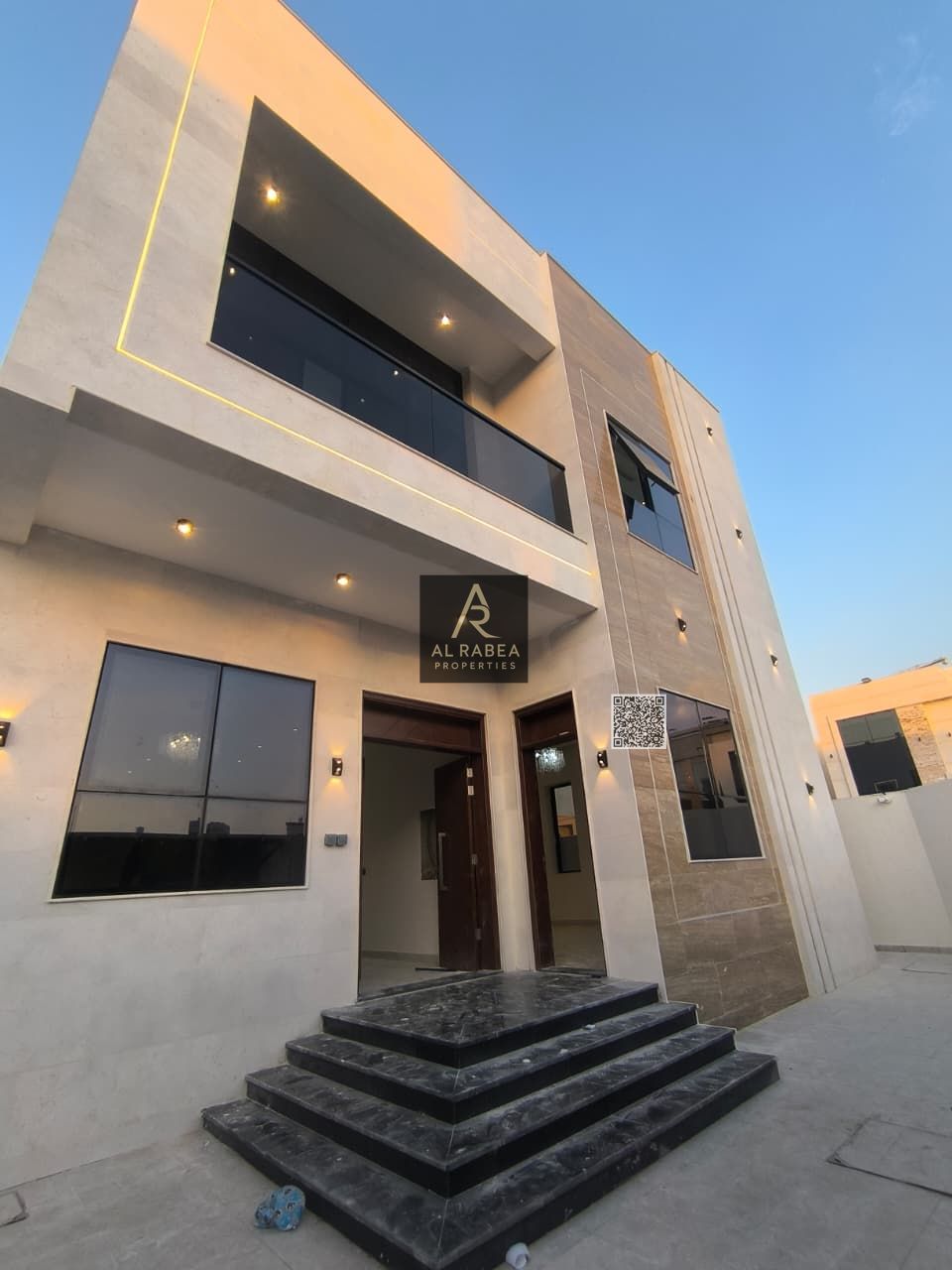 **English Translation:** A distinctive villa for sale in **Al Amra**, featuring high-quality specifications and a practical design that meets the nee