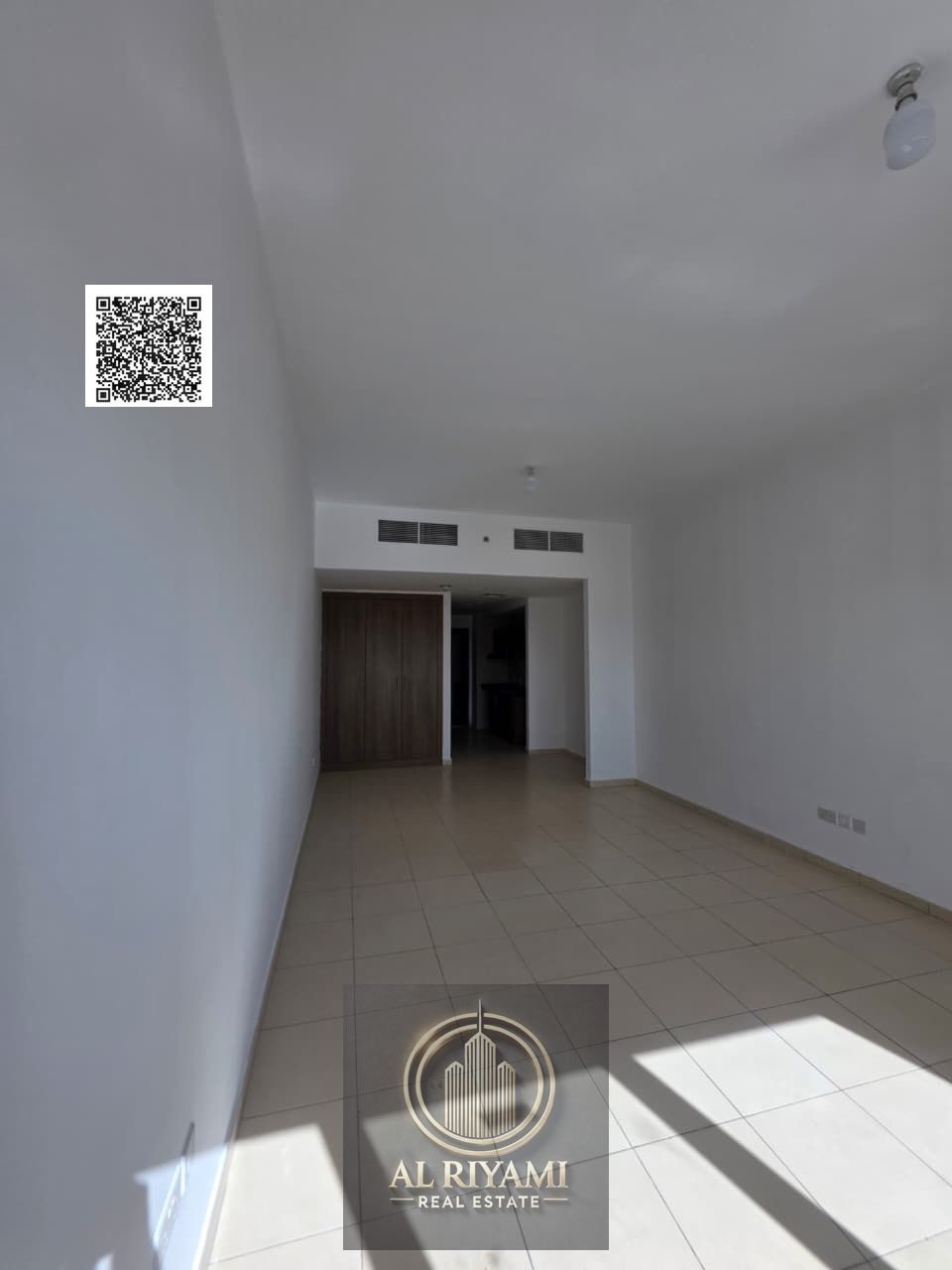 Studio apartment for sale in Ajman One Towers with an open view and a spacious layout.