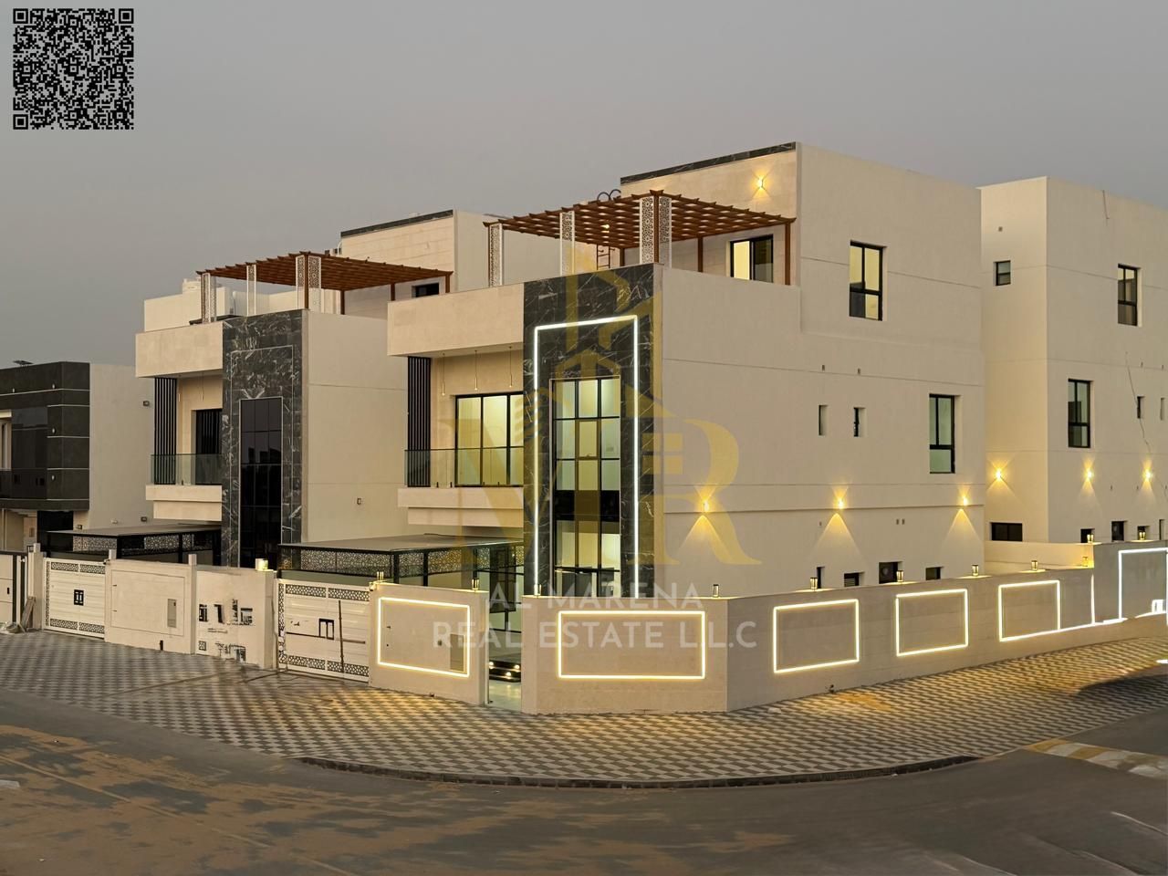 A villa with all registration and ownership fees included, on the main street, ready to move in, in the most prestigious areas of Ajman. Freehold owne