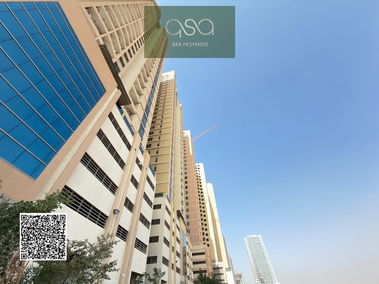 Seize the opportunity to own a luxury apartment on resale in Emirates City Towers with an open view of the city and the new Azha community.