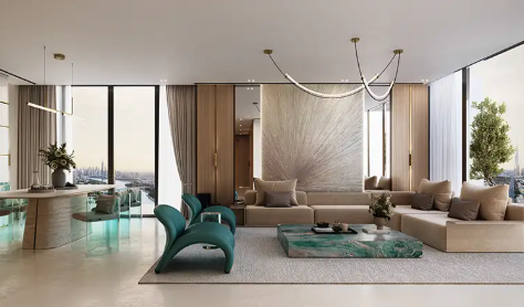 2BR on Main Road with Burj Khalifa View | 1,260 Sq. ft | Binghatti Ivory