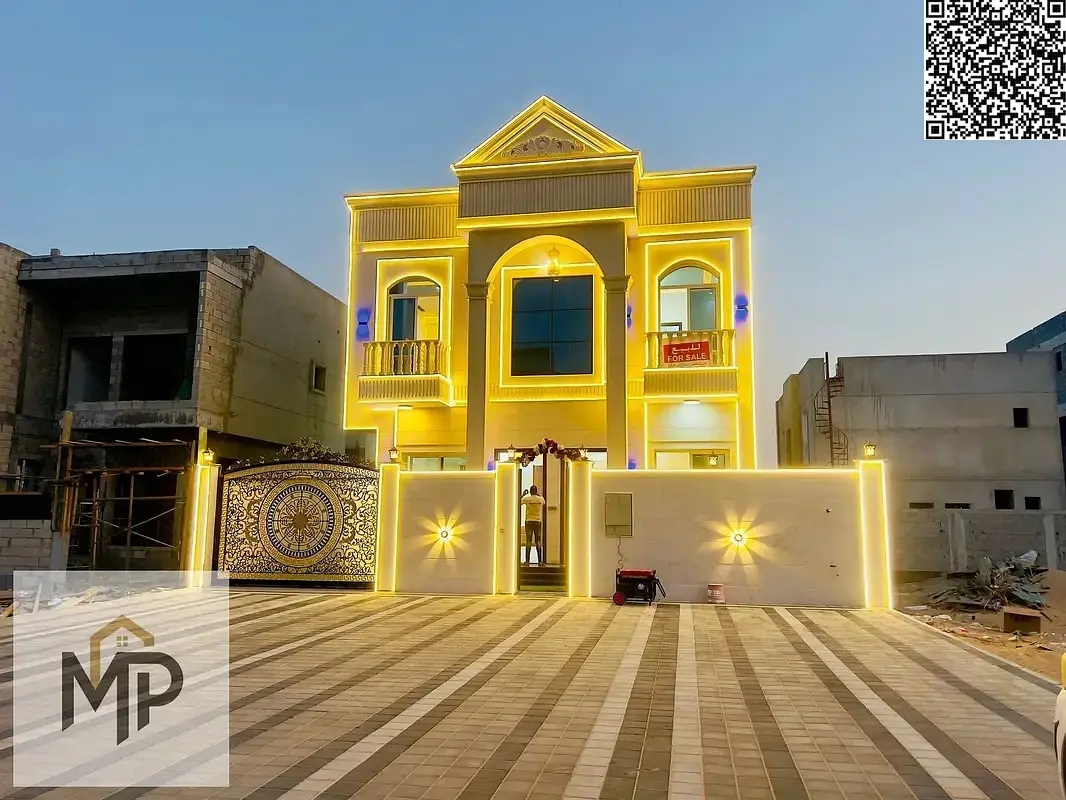 Your chance to own a luxury villa in Al Zahia - Ajman | 5 master bedrooms | Luxury finishing | Central air conditioning |
