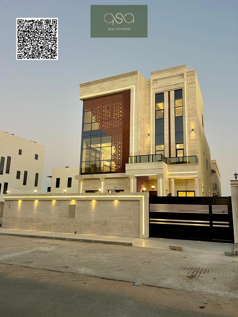 A bold, modern design makes the villa feel like it's part of a prestigious international project.