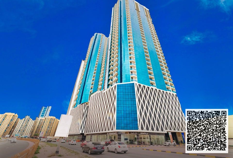 For Sale – Studio with Open View, Balcony & Parking in Al Waha Towers, Ajman