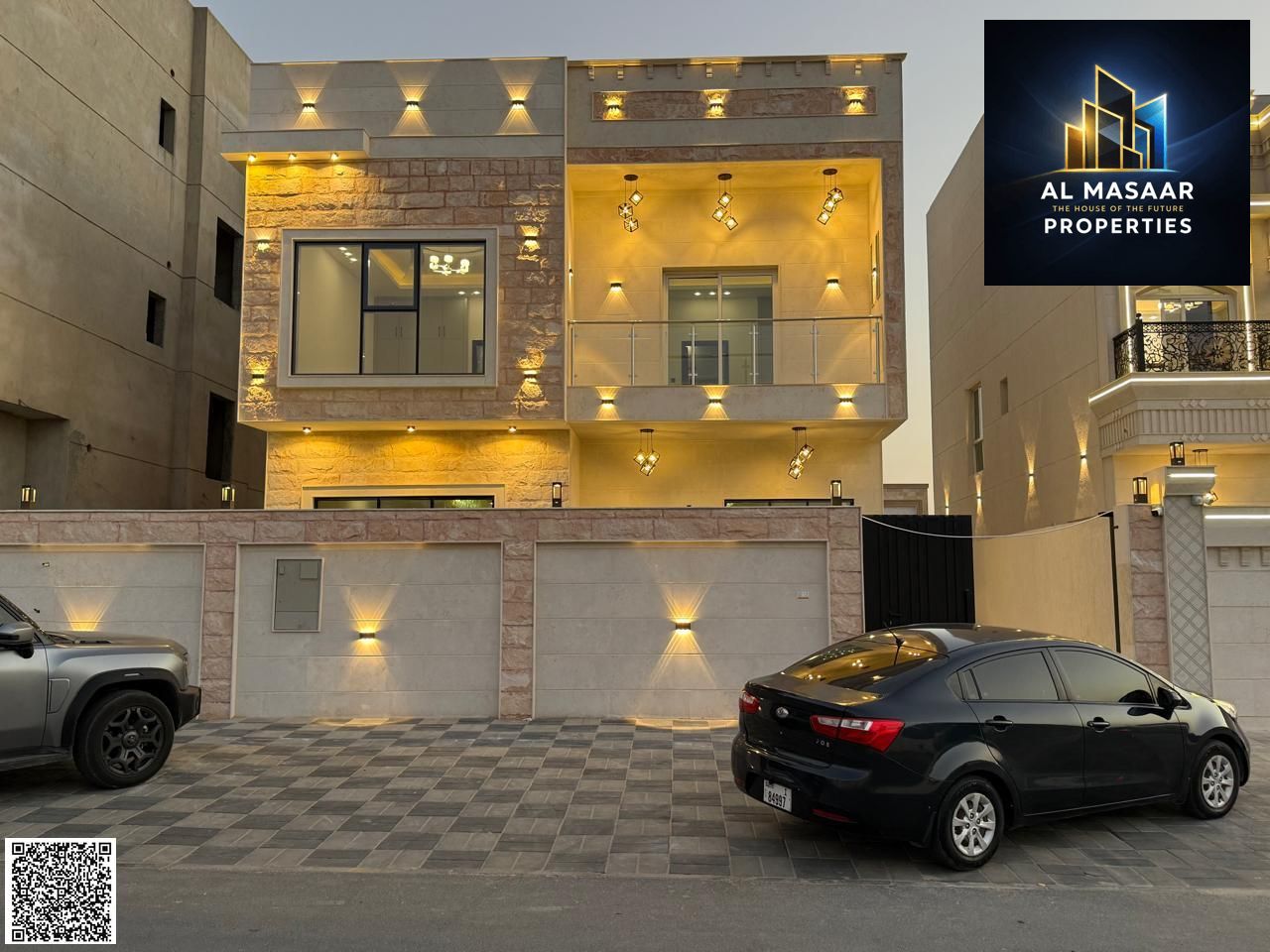 Own a modern two-story villa with a rooftop and swimming pool at a price that includes registration and ownership fees.