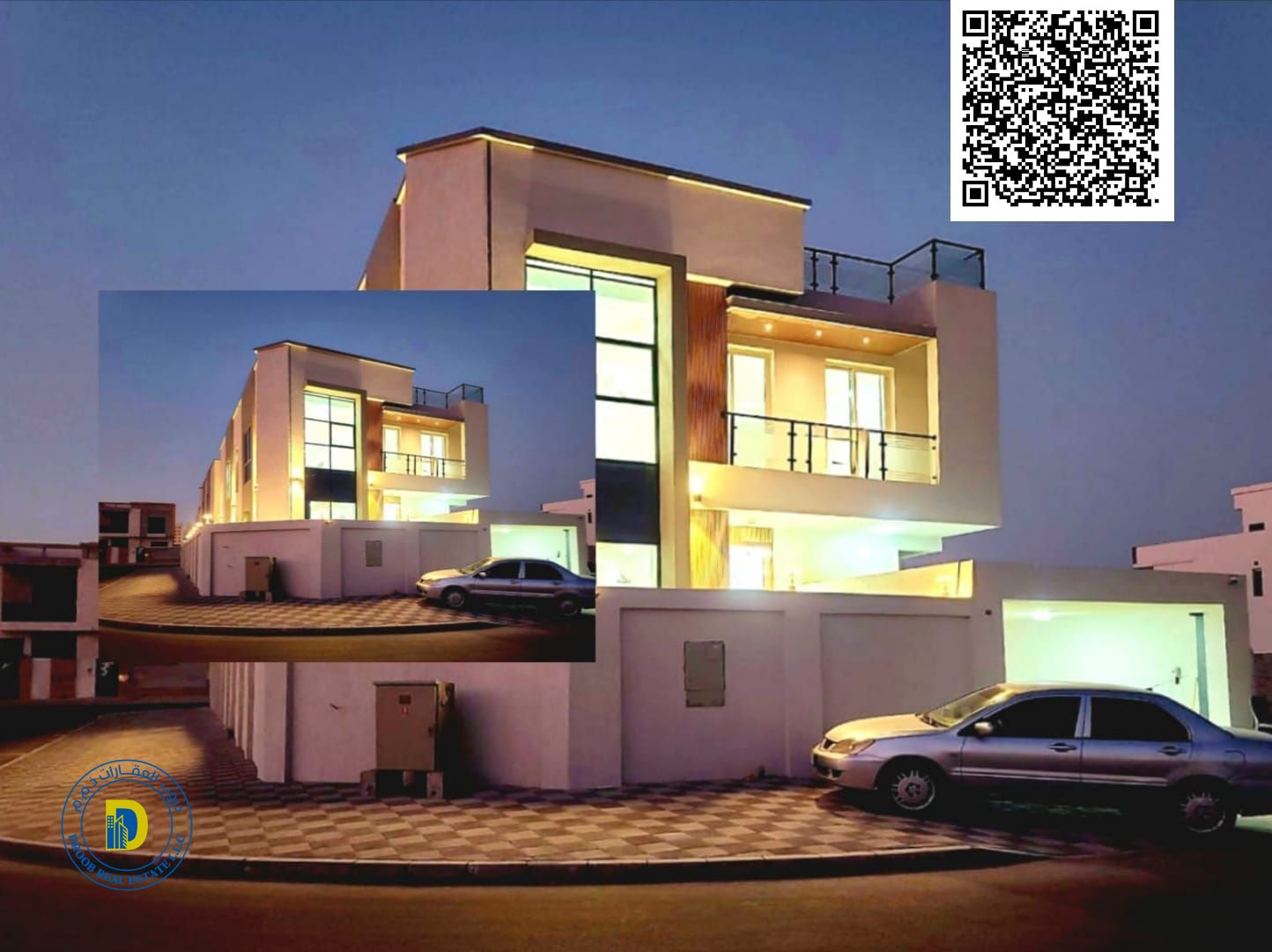 Corner villa with 6 rooms and a roof in Al Yasmin, strategically located in one of the city's most prestigious neighborhoods.