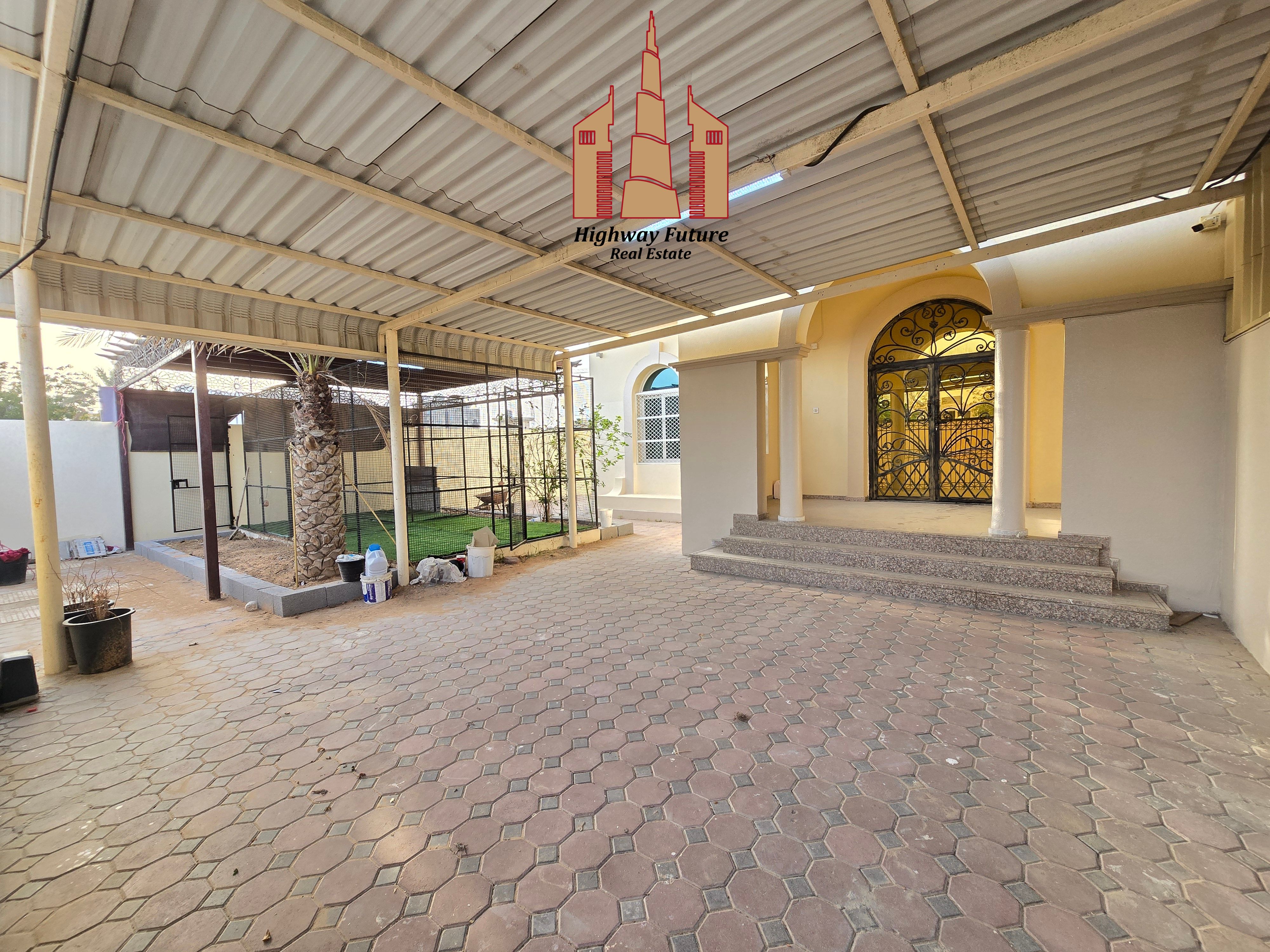 Sea view near beach 4 bedroom like new villa central ac 2 hall Majlis balcony wardrobes parking 130k