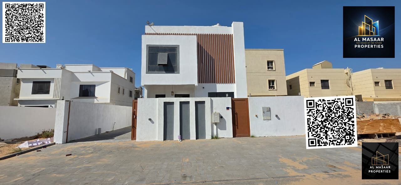 Villa on a street and alley, two floors, 5 master bedrooms, price includes electricity, water and air conditioning, in a prime location directly behin
